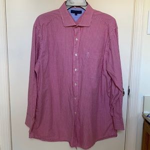 EUC Tommy Hilfiger Red Gingham Dress Shirt